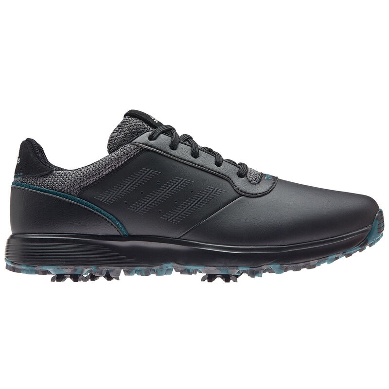 adidas Golf S2G Leather Golf Shoes, Mens, 10, Black/grey/teal  | Online Golf