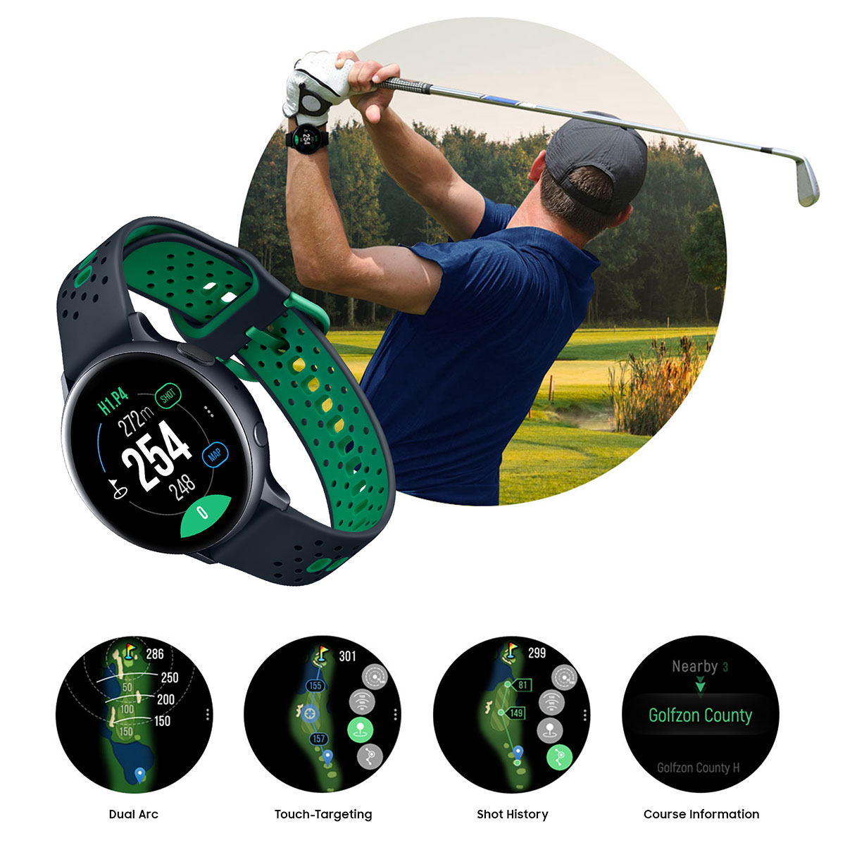 samsung active watch golf app